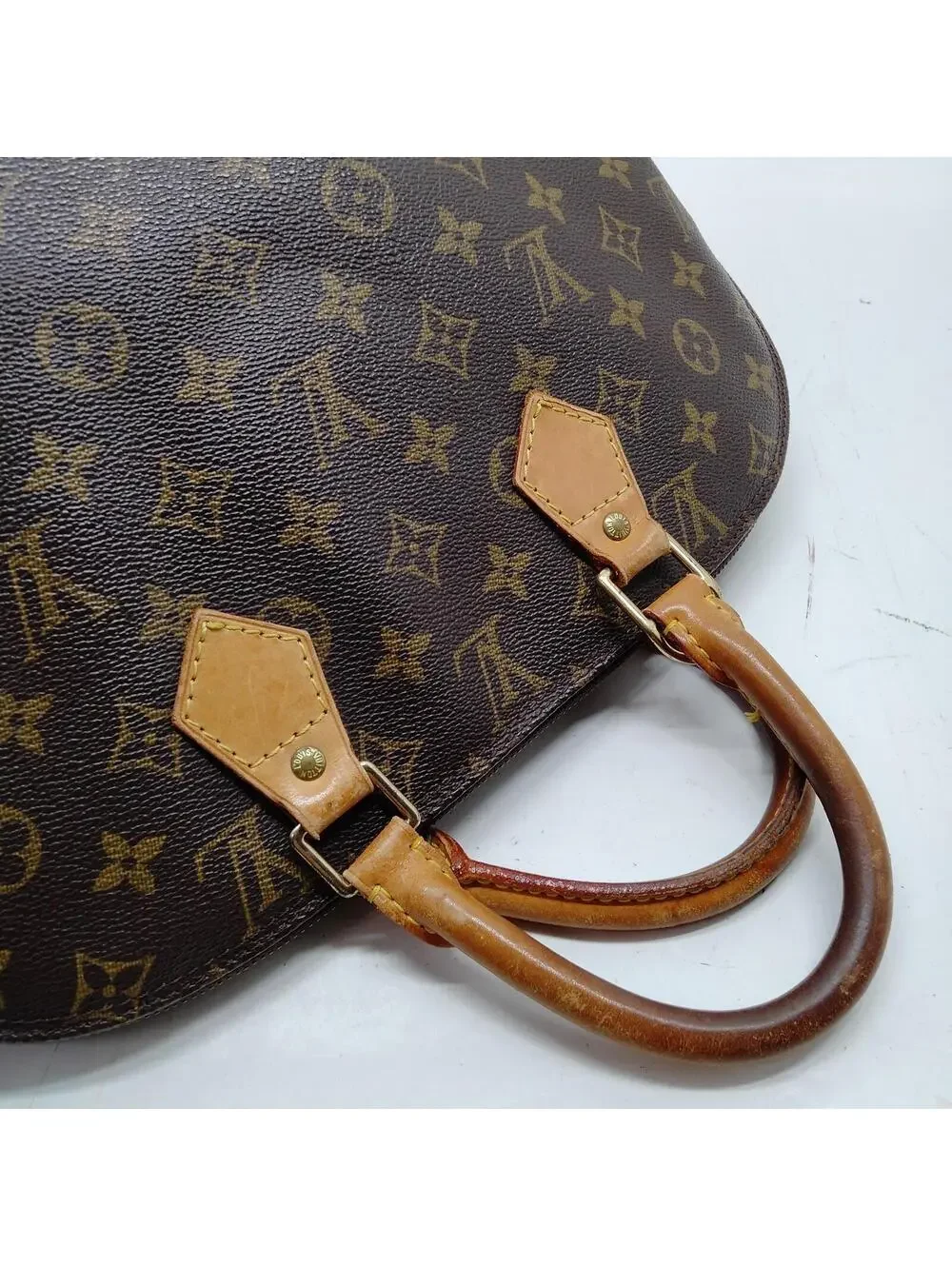 Louis Vuitton LV Hand Bag Alma Brown Monogram VI0030